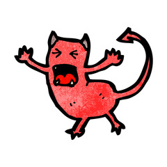 cartoon little devil