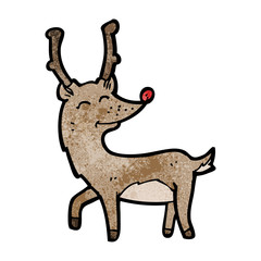 cartoon christmas reindeer