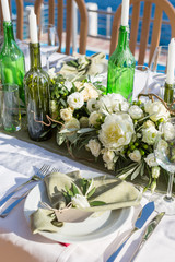 decorated wedding table