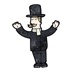 cartoon victorian gentleman