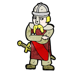 cartoon saxon warrior