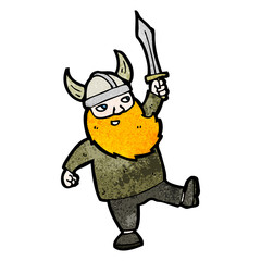 cartoon viking man