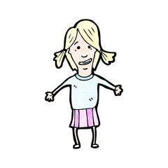 cartoon blond girl