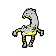 cartoon little dancing robot