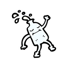 milk bottle cartoon character