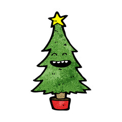 cartoon christmas tree