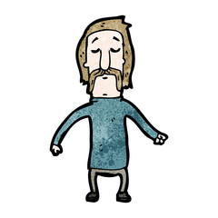 cartoon mustache man