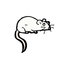 cartoon white mouse