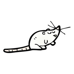 cartoon white mouse