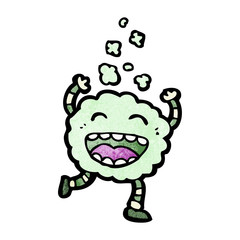 cartoon gas cloud creature