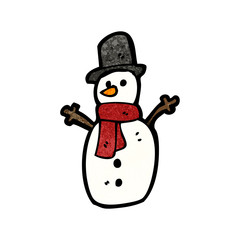 cartoon snowman