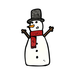 cartoon snowman