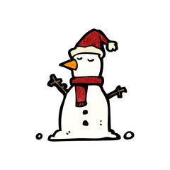 cartoon snowman