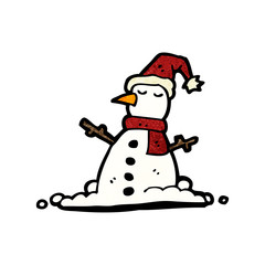 cartoon snowman