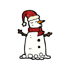 cartoon snowman