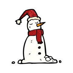 cartoon snowman