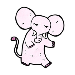 pink elephant cartoon