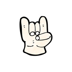 cartoon devil rock symbol