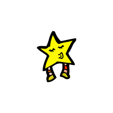 cartoon star character