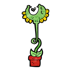 cartoon carnivorous plant