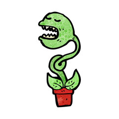 cartoon carnivorous plant