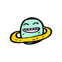 happy cartoon planet