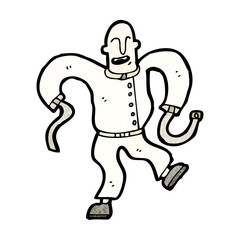 cartoon insane man