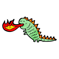 fire breathing monster cartoon