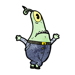 cartoon alien