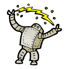 cartoon robot