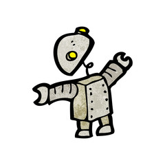 cartoon robot