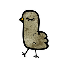 funny cartoon bird