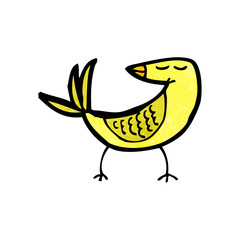 cartoon yellow bird