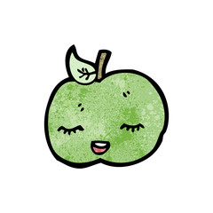 pretty apple cartoon