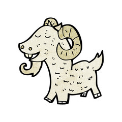 Obraz na płótnie Canvas cartoon goat