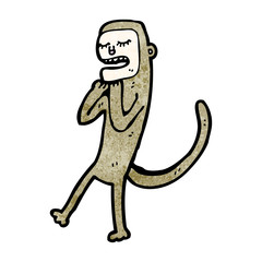 cartoon little monkey