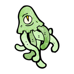 cartoon sea monster