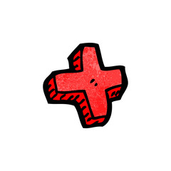 cartoon addition symbol