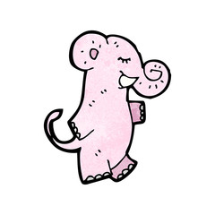 cartoon pink elephant