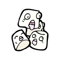 cartoon marshmallows