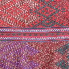 Thai silk fabric pattern