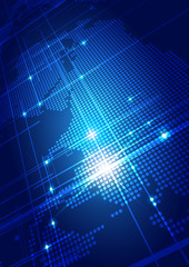 World Map Business Background