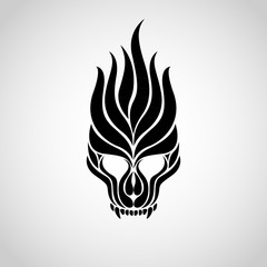 skull tattoo logo