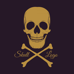 skull tattoo logo