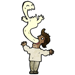 cartoon man possessed