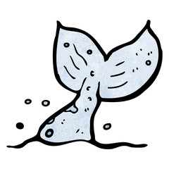 diving whale cartoon