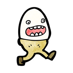 egg cartoon character