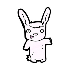cartoon pink rabbit