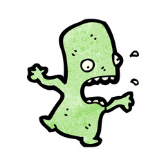 cartoon little alien