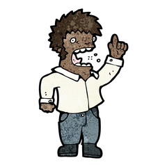 cartoon obnoxious man